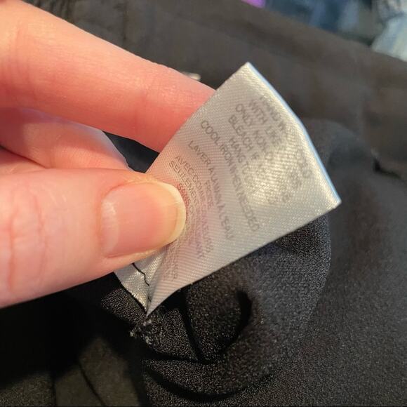 DR2 Daniel Rainn Black Tie Waist Dressy Shorts Womens M Stretch Beachy Casual - Picture 7 of 8